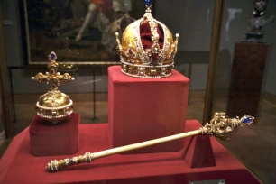 Imperial Crown, Scepter and Orb of Rudolph II, Hofburg, Vienna