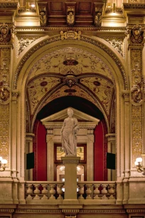 Interior of the StaatsOper in Vienna