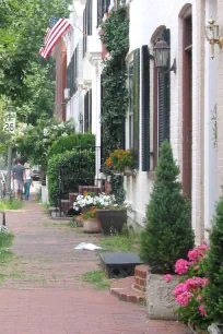 Sidewalk in Georgetown, Washington DC