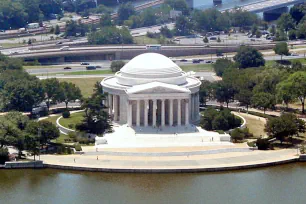 Jefferson Memorial seen from Washington Monument