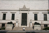 Main entrance to the Corcoran Gallery of Art in Washington, DC
