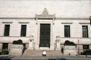 Main entrance to the Corcoran Gallery of Art in Washington, DC