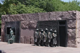 Breadline at the Franklin D. Roosevelt Memorial, Washington DC