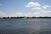 Tidal Basin seen towards the Jefferson Memorial, Washington