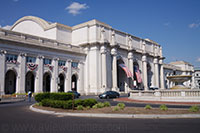 Main portico of the Union Station in Washington DC