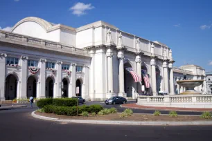 Main portico of the Union Station in Washington DC