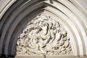 Tympanum of the National Cathedral in Washington DC