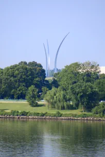 Air Force Memorial seen from across the Potomac River, Washington DC
