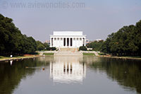 Lincoln Memorial seen from across the Reflecting Pool