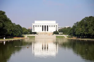 Lincoln Memorial seen from across the Reflecting Pool, Washington DC