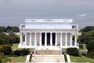 Lincoln Memorial seen from Washington Monument, Washington DC