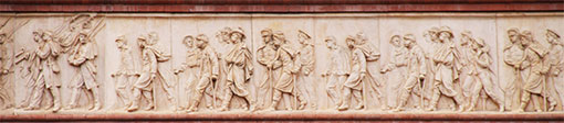 Detail of the frieze surrounding the National Building Museum, Washington DC