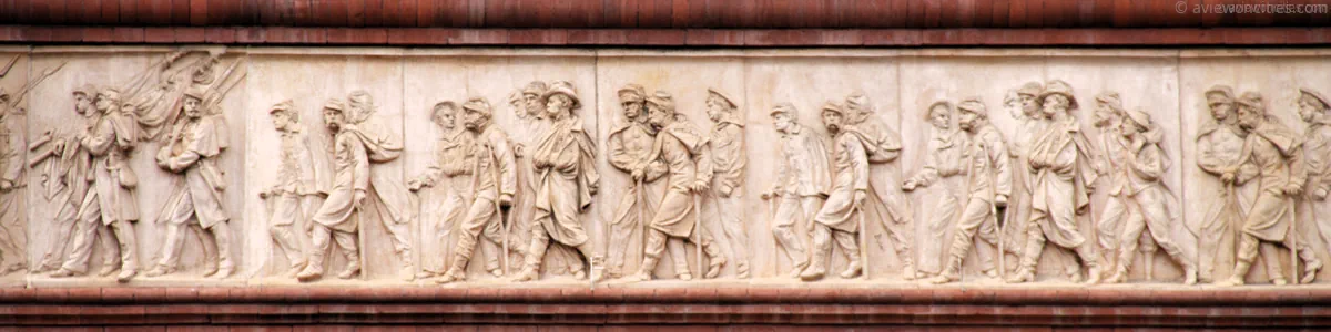 Detail of the frieze surrounding the National Building Museum, DC
