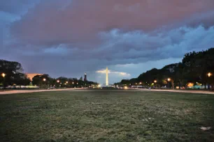 The National Mall at dusk